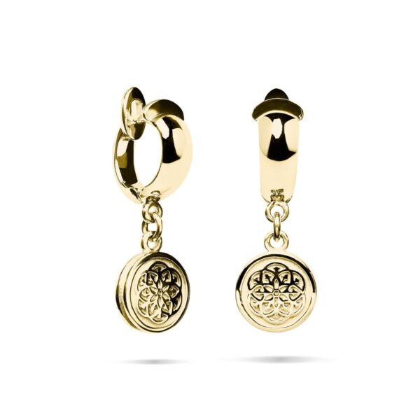 Серьги Stamp gold