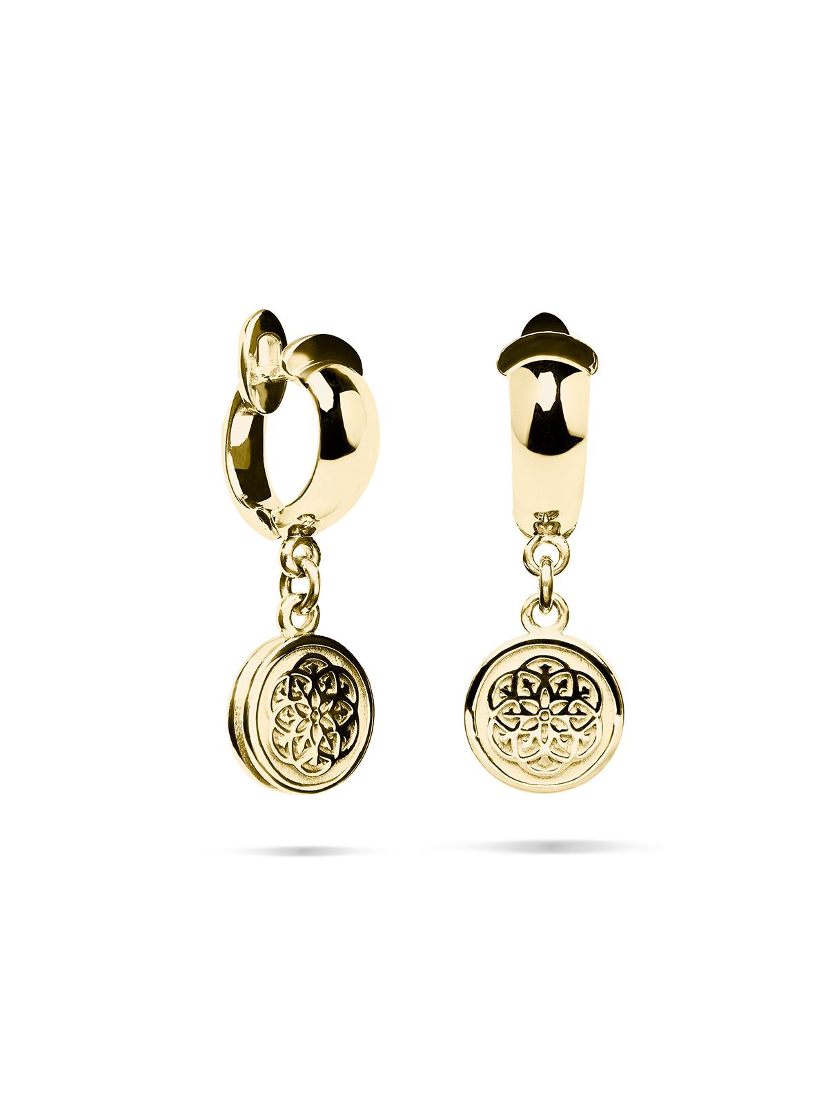Серьги Stamp gold