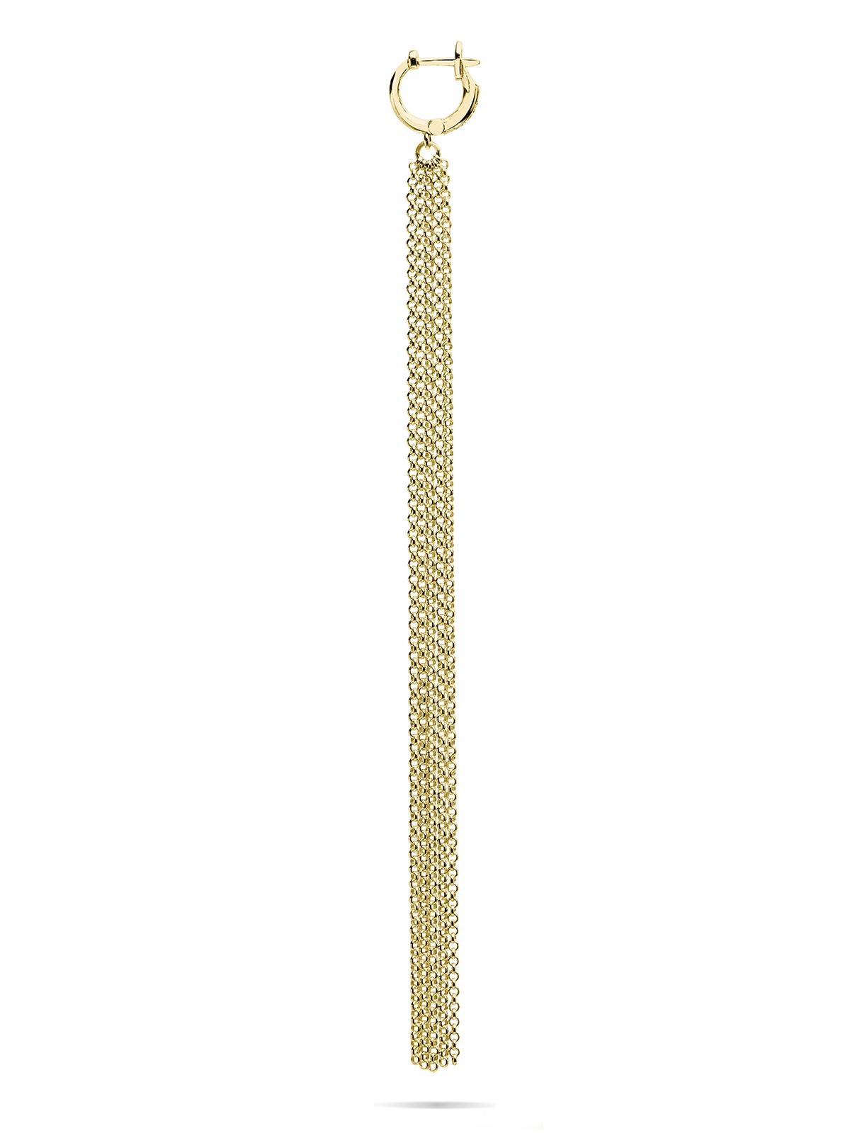 Моносерьга Chains gold