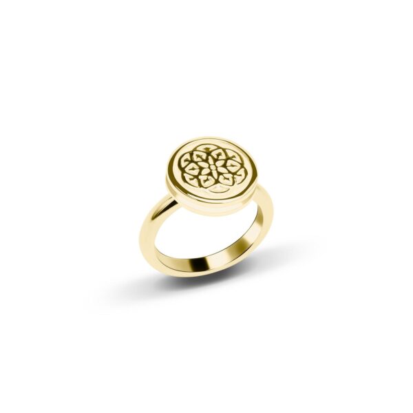 Кольцо Stamp gold