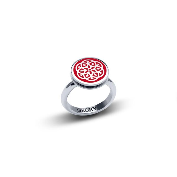 Кольцо Stamp red
