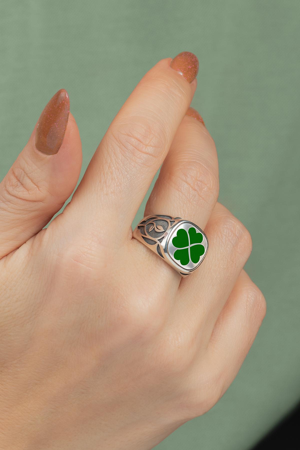 Кольцо Good Luck green — фото 2