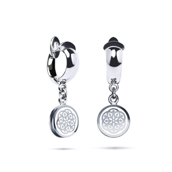 Серьги Stamp white